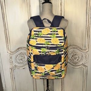 Insulated Picnic Backpack with Coordinating Table Cloth Summer Fun Beach Pool